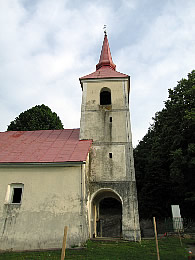 Višinska Sanacija in barvanje strehe zvonika ter fasade