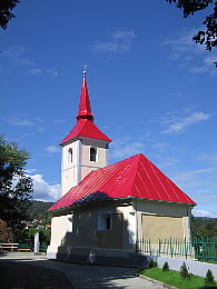 Višinska Sanacija in barvanje strehe zvonika ter fasade